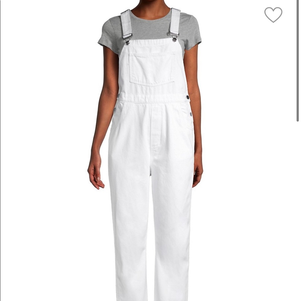 WeWoreWhat White Denim Overalls